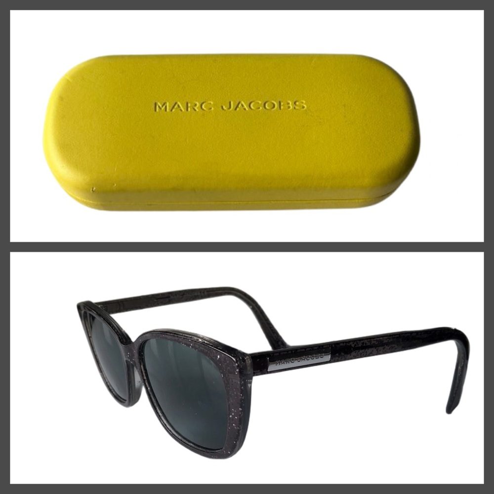 Marc Jacobs Authentic Silver Glitter Cat Eye Prescription Sunglasses Frames